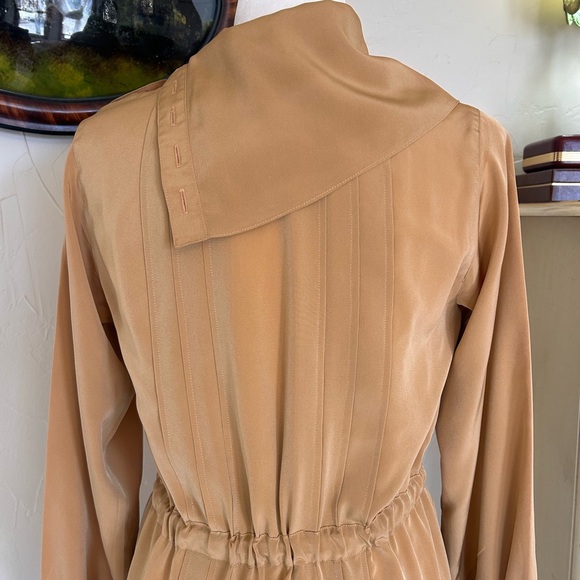 Rare Vintage Tokyo Designer Midi Dress | Asymmetric Button Neckline - Picture 6 of 9